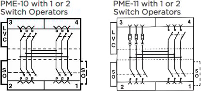 PME-11,配备1个或2个开关操作器 PME-11,配备1个或2个开关操作器
